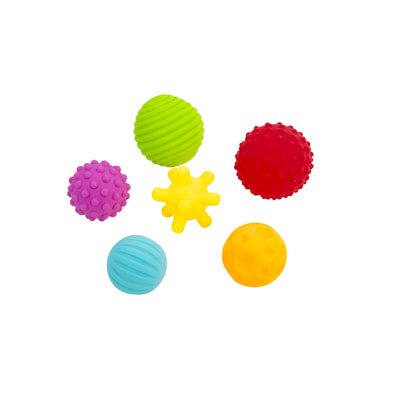 Набір іграшок для ванної дитячий BABY TEAM (Бебі Тім) артикул 9009 М'ячики 6 шт