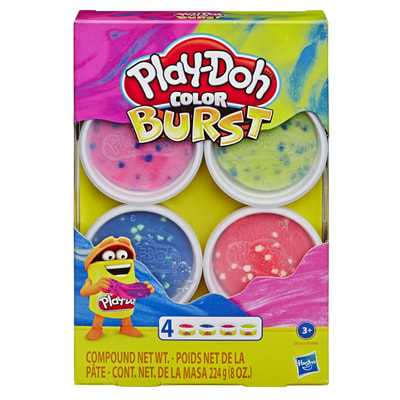 Набор пластилина детского PLAY-DOH (Плей-До) Взрыв цвета в баночках 4 шт Е6966