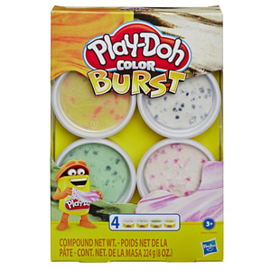 Набір пластиліну дитячого PLAY-DOH (Плей-До) Вибух кольору в баночках 4 шт Е6966