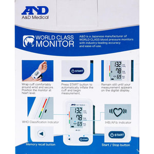 Измеритель артериального давления AND (Эй энд Ди) модель UB-525 автоматический на запястье