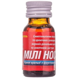 Мили Носик кап. орал. фрукт. вкус фл. 15мл