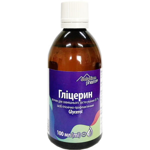Гліцерин р-н нашкір. 85% фл. 100мл Solution Pharm