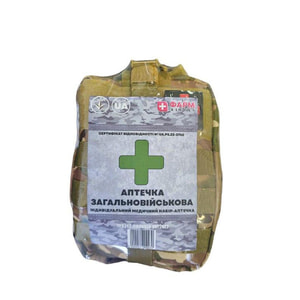 Аптечка медицинская общевоенная индивидуальная Приказ МОЗ Украини № 6 от 05.01.2017 KS_ар010007 Фарм Хелпер