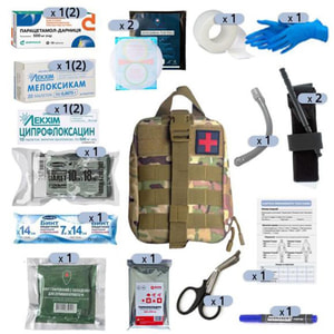 Аптечка медицинская общевоенная индивидуальная Приказ МОЗ Украини № 6 от 05.01.2017 KS_ар010007 Фарм Хелпер