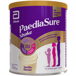 Питание полноценное сбалансированное PediaSure (Педиашур) Shake (Шейк) смесь сухая молочная с 3 до 10 лет со вкусом ванили 400 г