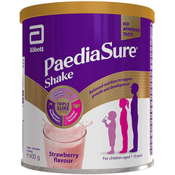 Питание полноценное сбалансированное PediaSure (Педиашур) Шейк смесь сухая молочная с 3 до 10 лет со вкусом клубники 400 г