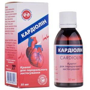 Кардіолін крап. д/перорал. застос. фл. 50мл