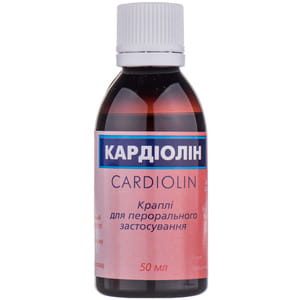 Кардіолін крап. д/перорал. застос. фл. 50мл