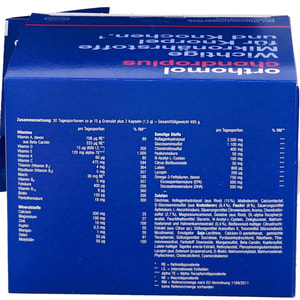 Ортомол Хондро Плюс (ChondroPlus) витаминный комплекс для нормального функционирования хрящей и косточек на курс приема 30 дней