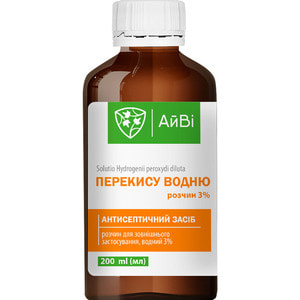 Перекись вод. р-р 3% фл. 200мл полим. АйВи