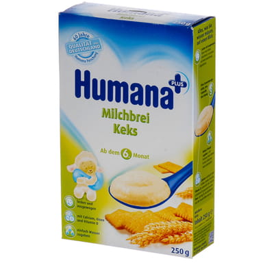 Каша молочная детская HUMANA (Хумана) с Печеньем 250г
