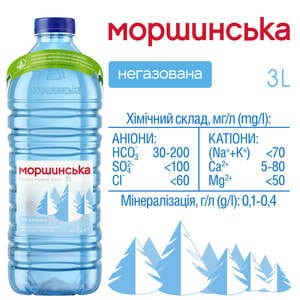 Вода минеральная Моршинская негазированная 3 л