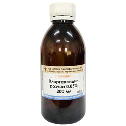 Хлоргексидин розчин 0,05% флакон 200 мл