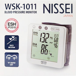 Вимірювач (тонометр) артеріального тиску NISSEI (Ніссей) модель WSК-1011 автоматичний на зап'ястя зі збільшеною манжетою