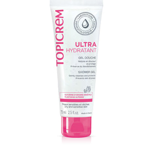 Гель для душа для тела, лица и волос Topicrem (Топикрем) ультраувлажняющий 75 мл