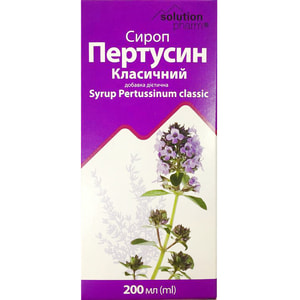 Пертусин сироп при кашлі фл. 200мл Solution pharm