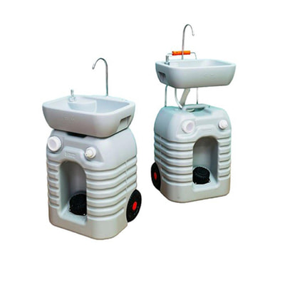 Портативный (автономный) мобильный умывальник с отделяемой переносной раковиной для мытья CHH-7704 Авеаль