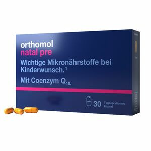 Ортомол Натал Пре (Orthomol Natal Pre) вітамінний комплекс стимулює здорову овуляцію та фертильність капсули на курс 30 днів