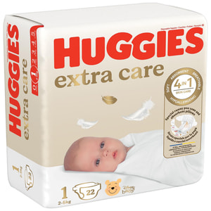 Подгузники для детей HUGGIES (Хаггис) Extra Care (Экстра Кейр) от 2 до 5 кг 22 шт