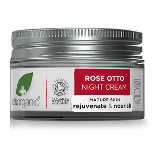 Крем для лица DR.ORGANIC (Др. Органик) ночной для омоложения и питания кожи с маслом розы Отто 50 мл