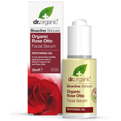 Сироватка для обличчя DR.ORGANIC (Др. Органік) відновлюючий з олією троянди Отто 30 мл