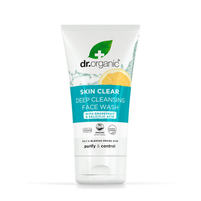 Гель для лица для глубокого очищения DR.ORGANIC (Др. Органик) Skin Clear для жирной кожи 5 в 1 125 мл