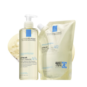 Масло для ванны и душа La Roche-Posay (Ля Рош-Позе) Липикар AP+ (АП+) средство очищающее липидовосстан. для младенцев, детей и взрослых рефил 400 мл