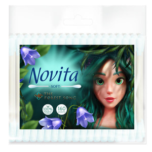 Ватные палочки Novita (Новита) Soft Mavka пакет 160 шт