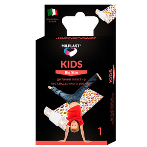 Пластырь бактерицидный MILPLAST (Милпласт) Kids Big Size (Кидс Биг Сайз) детский нестандартный размер 50 см x 6 см 1 шт
