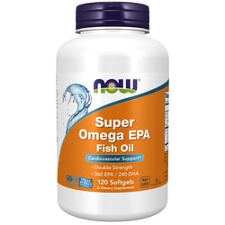 Омега Супер ЕПК 360 капсулы желатиновые NOW (Нау) Super Omega EPA общеукрепляющего действия по 1200 мг флакон 120 шт