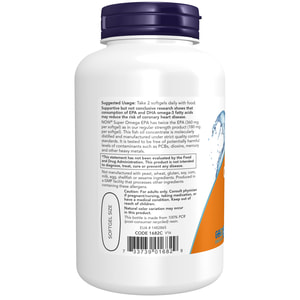 Омега Супер ЕПК 360 капсули желатинові NOW (Нау) Super Omega EPA загальнозміцнюючої дії по 1200 мг флакон 120 шт