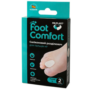 Разделитель силиконовый MILPLAST (Милпласт) для пальцев ног размер L 2 шт