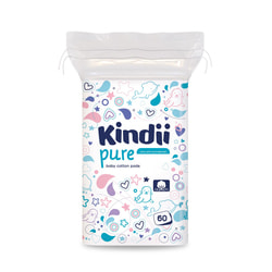 Ватні диски KINDII (Кінді) Pure дитячі коробка 60 шт