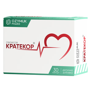 Кратекор капсули дієтична добавка 3 блістера по 10 шт