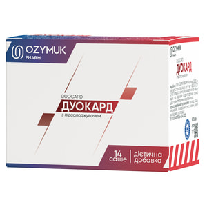 Дуокард дієтична добавка порошок в саше упаковка 14 шт