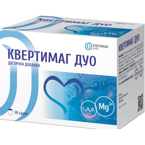 Квертимаг Дуо для поддержания работы сердечно-сосудистой системы порошок в саше упаковка 14 шт