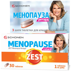 Витамины ZEST (Зест) Menopause Retard (Менопауза Ретард) способствуют поддержанию организма женщины в период возрастных изменений таблетки 30 шт