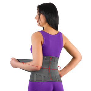 Корсет лечебно-профилактический (бандаж) эластичный 2B артикул 3011 размер XL с 4 ребрами жесткости