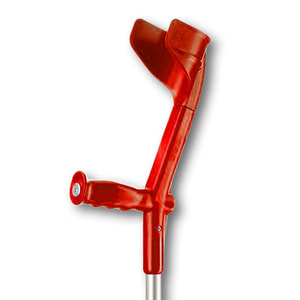 Милиця ліктьова алюмінієва REBOTEC (Реботек) з опорою висота 97-122 см модель COMBI-SOFT колір червоний