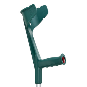 Костыль подлокотный алюминиевый REBOTEC (Реботек) с опорой высота 109-132 см модель MAGIC-TWIN UBERLANGE цвет темно-зеленый