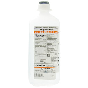 Тетраспан р-р д/инф. 6% конт. 500мл п/э