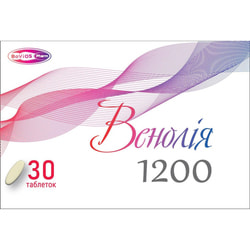 Венолія 1200 таблетки комплексна турбота про здоров'я венозних судин упаковка 30 шт