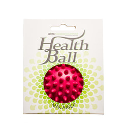 Массажер мячик с шипами HealthBall Д73 красный