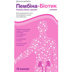 Пембина-Биотик капсулы для улучшения состояния мочевыводящих путей при инфекциях упаковка 15 шт