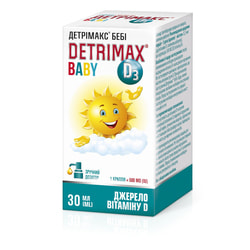 Детрімакс Бебі вітамін D3 краплі флакон з дозатором 30 мл