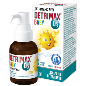 Детрімакс Бебі вітамін D3 краплі флакон з дозатором 30 мл