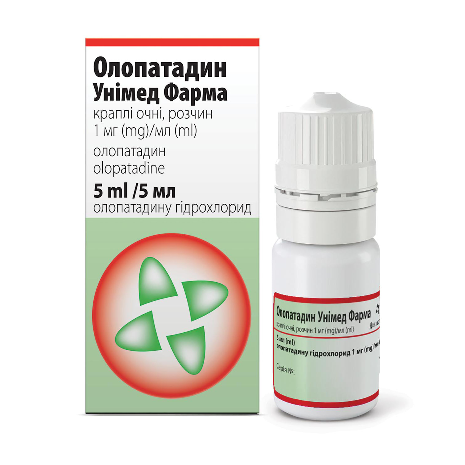 Олопатадин Унимед Фарма капли глазные раствор 1 мг/мл флакон-капельница .