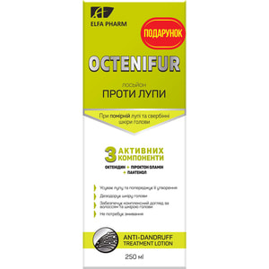 Комплекс ELFA PHARM (Эльфа Фарм) Octenifur (Октенифур) против умеренной перхоти: шампунь 9 в 1 против перхоти 200 мл + лосьон против перхоти 250 мл