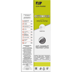 Комплекс ELFA PHARM (Эльфа Фарм) Octenifur (Октенифур) против умеренной перхоти: шампунь 9 в 1 против перхоти 200 мл + лосьон против перхоти 250 мл