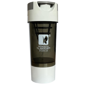 Шейкер бутылка с контейнером POWERFOOD (Паверфуд) для приготовления и хранения коктейлей 500 мл